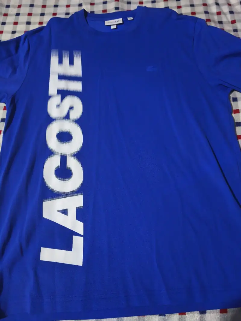 Polera Lacoste azul clásico para hombre - 2