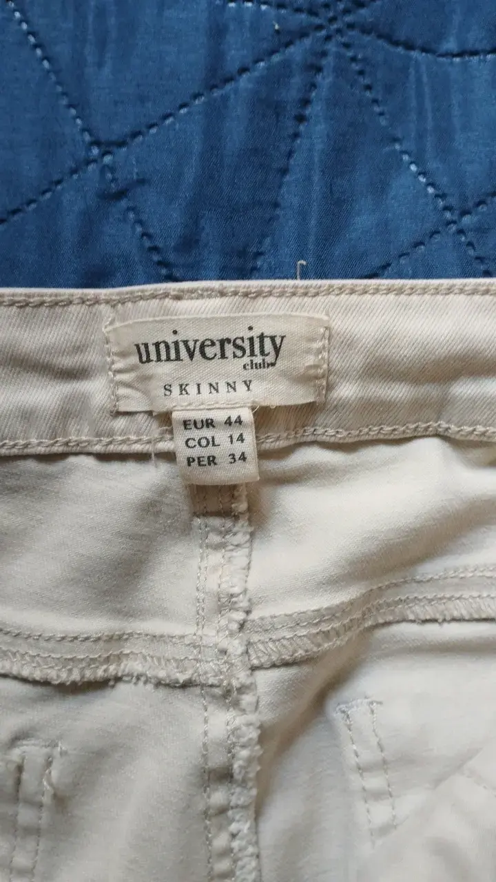 Pantalones blancos de mezclilla para mujer - 5