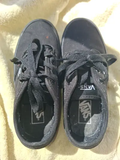 Zapatillas negras Vans de lona para hombre - miniatura 3