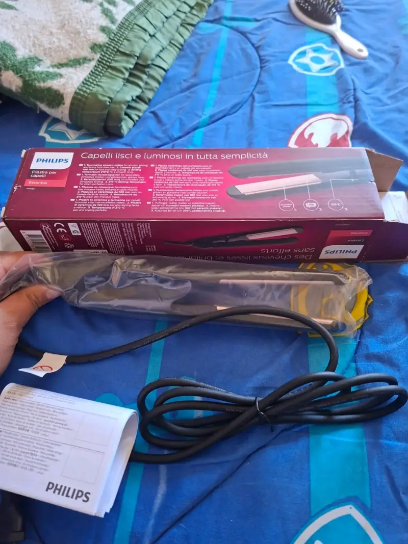 Plancha de Pelo Philips Essential Negra - 1