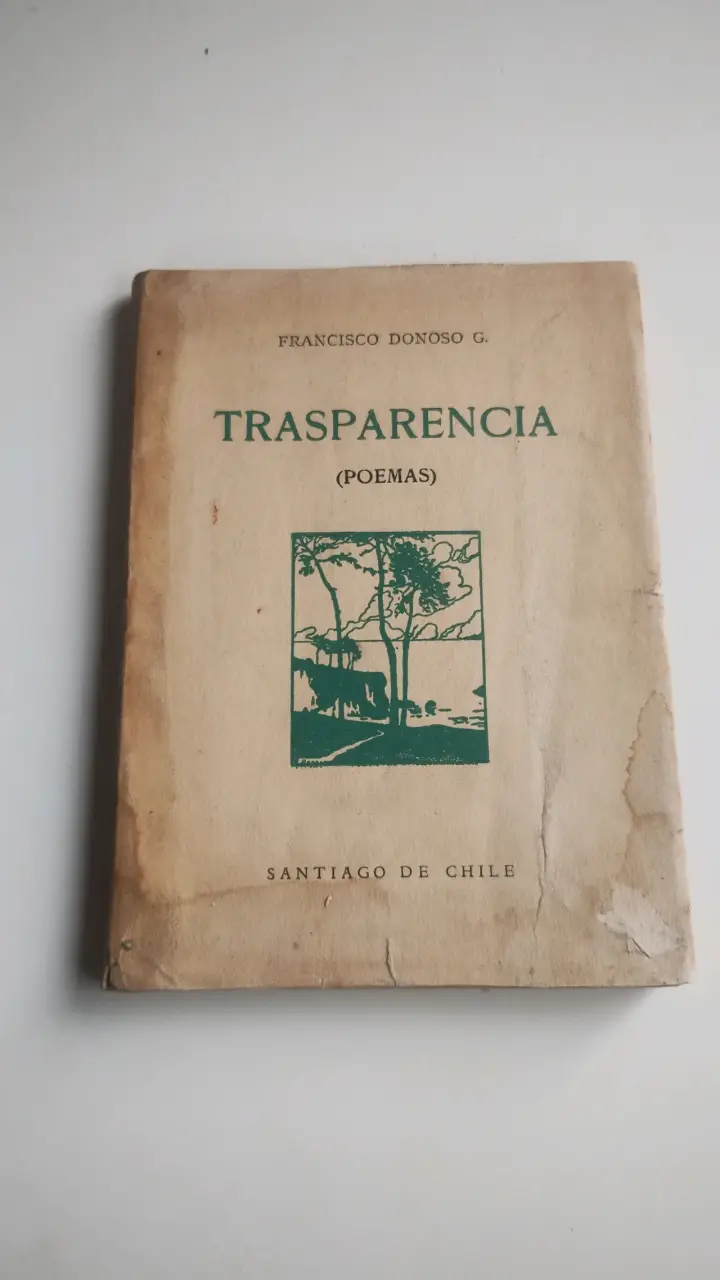 Libro de poemas 'Trasparencia' de Francisco Donoso G. - 1