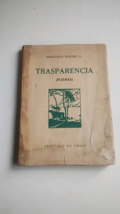 Libro de poemas 'Trasparencia' de Francisco Donoso G. - miniatura 1