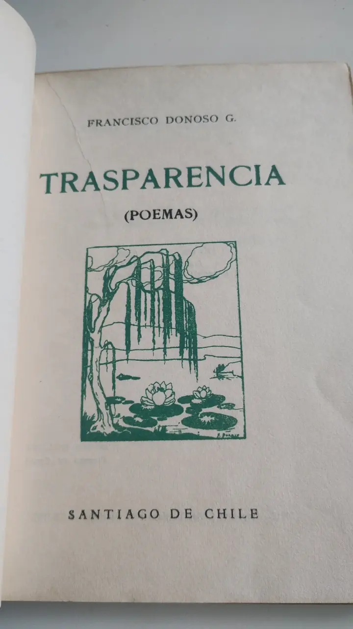 Libro de poemas 'Trasparencia' de Francisco Donoso G. - 3