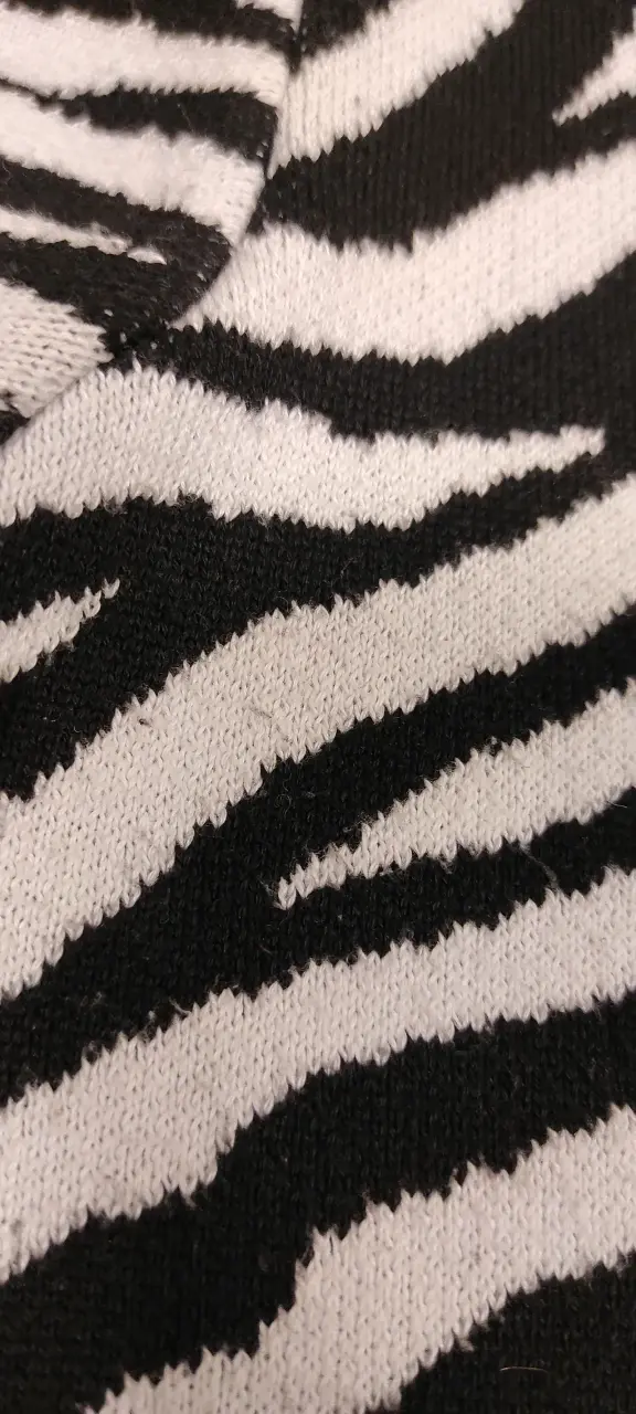 Cardigan de punto con diseño de cebra - 3
