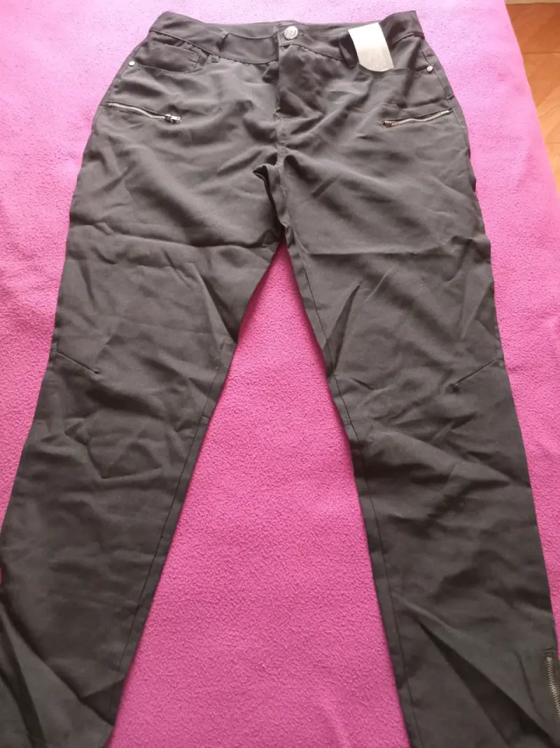 Pantalones negros con cierre para mujer talla M