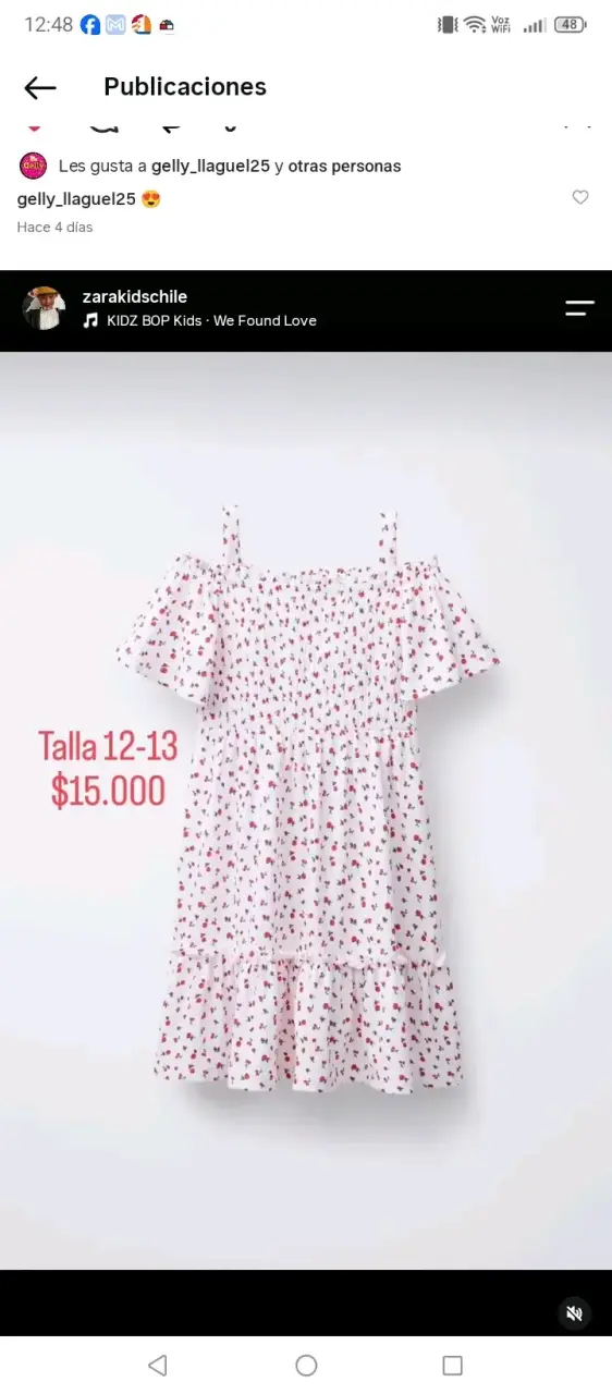 Vestido rojo para niña Zarakids talla 8-9 - 6
