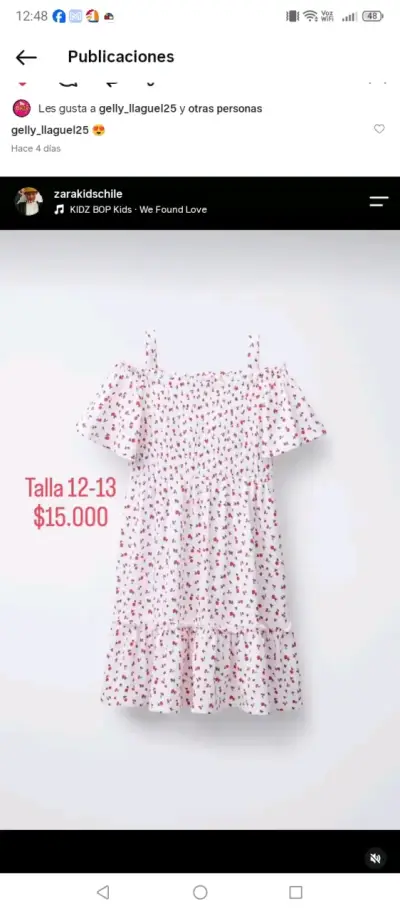 Vestido rojo para niña Zarakids talla 8-9 - miniatura 6