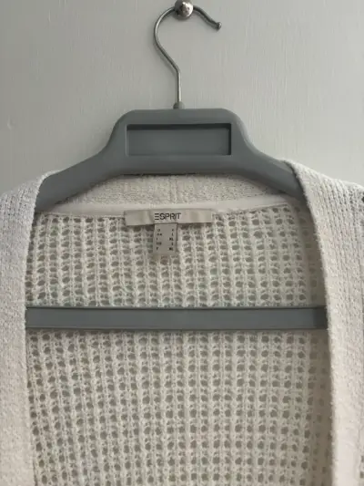 Cardigan tejido blanco Esprit para mujer - miniatura 2