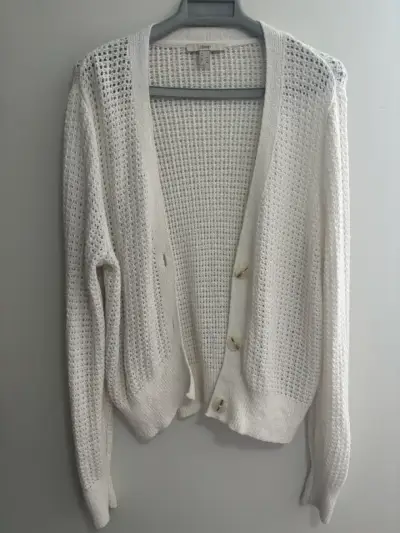 Cardigan tejido blanco Esprit para mujer - miniatura 3