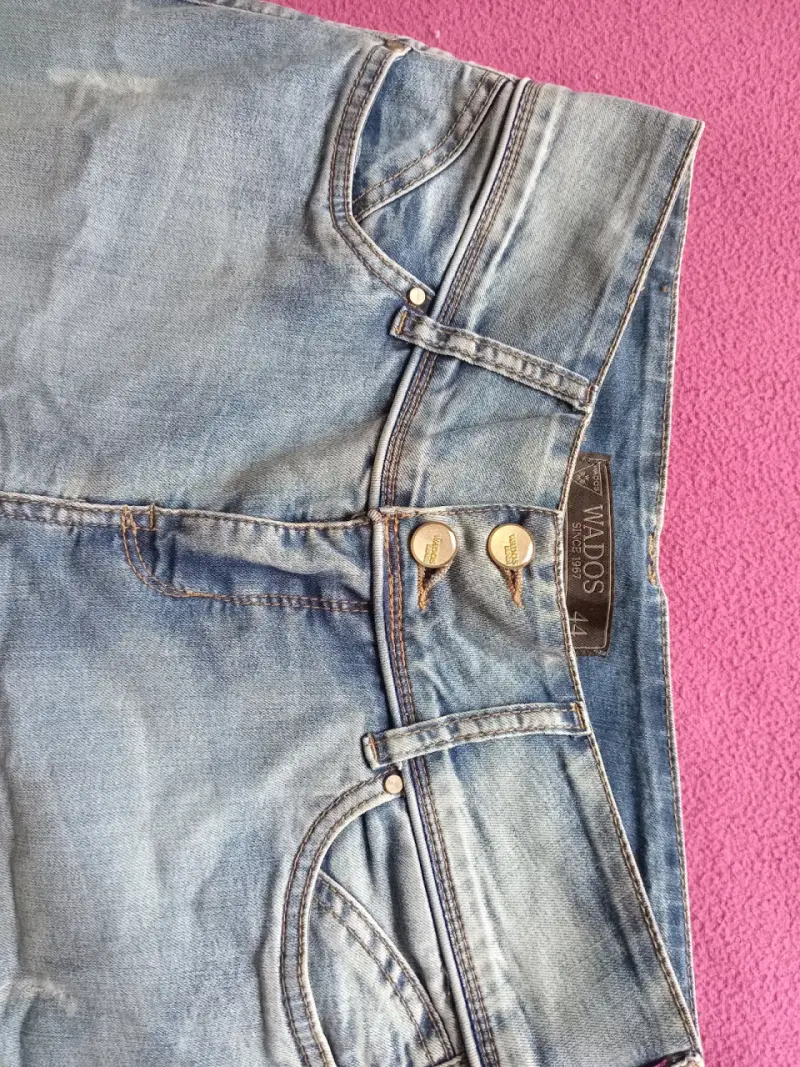 Jeans de mezclilla azul claro para mujer Wados - 2