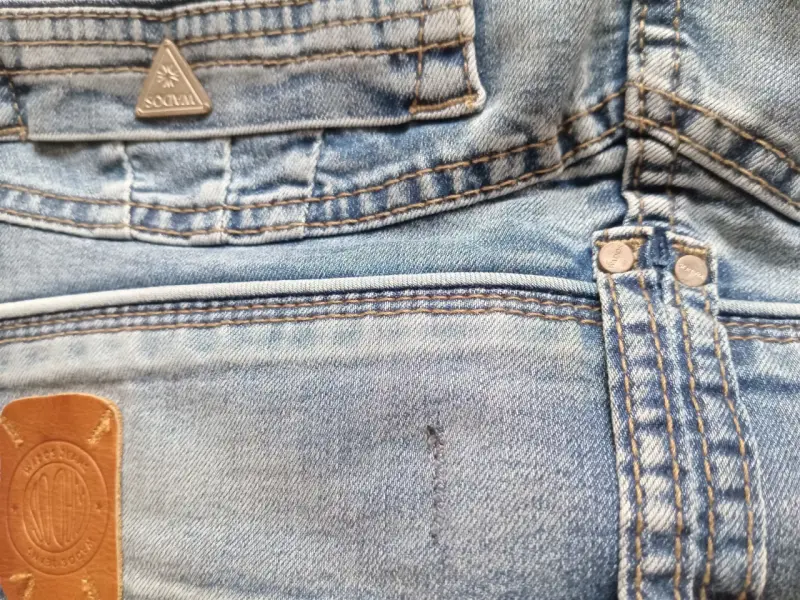 Jeans de mezclilla azul claro para mujer Wados - 5
