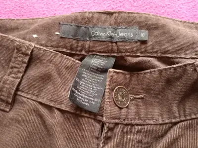 Pantalones acampanados marrones Calvin Klein - miniatura 2