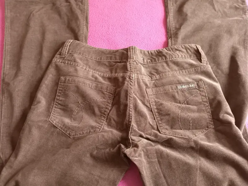 Pantalones acampanados marrones Calvin Klein - 3