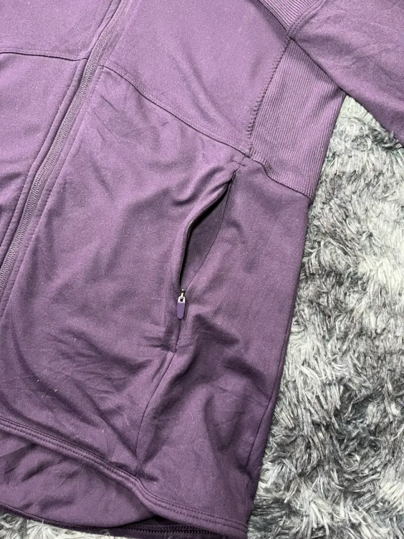Poleron deportivo morado Mujer - 3