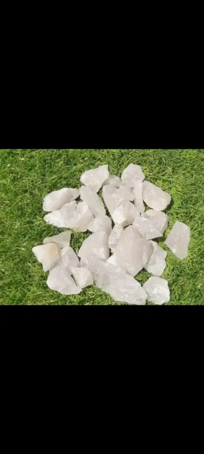 Piedras de cuarzo blanco para decoración y jardín - miniatura 1