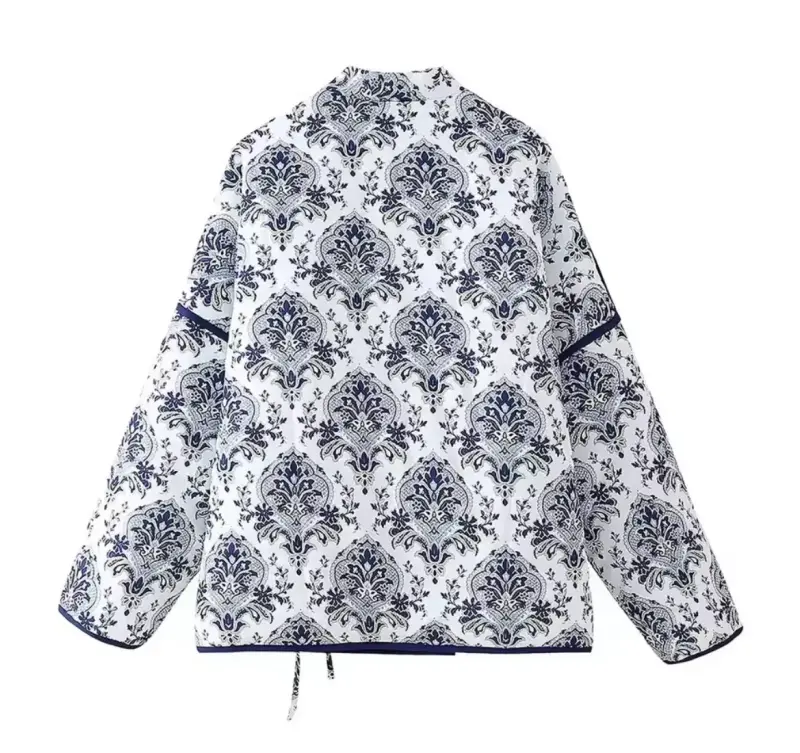 Chaqueta estilo kimono con estampado floral - 3
