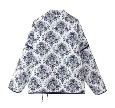 Chaqueta estilo kimono con estampado floral - miniatura 3