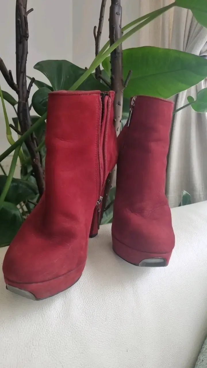 Botines rojos de tacón alto Beneduce - 4