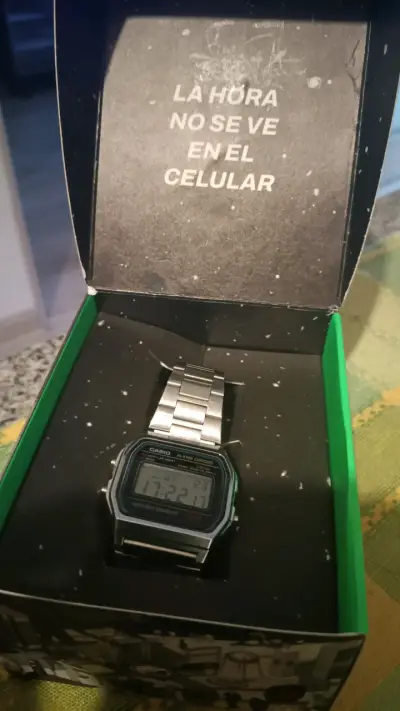 Reloj Digital Casio Vintage Acero Inoxidable - miniatura 1