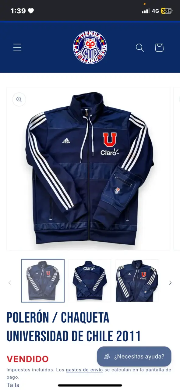 Chaqueta Universidad de Chile 2011 Adidas