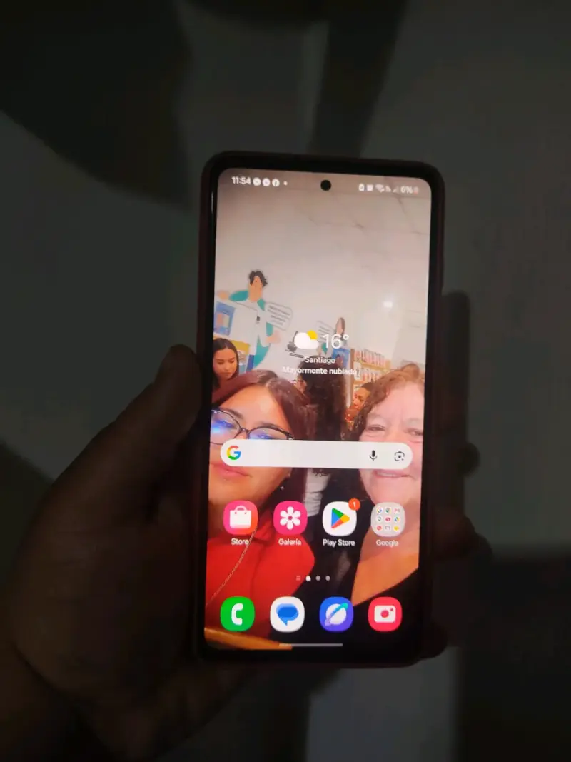 Smartphone Samsung Galaxy A52 rojo en buen estado - 1