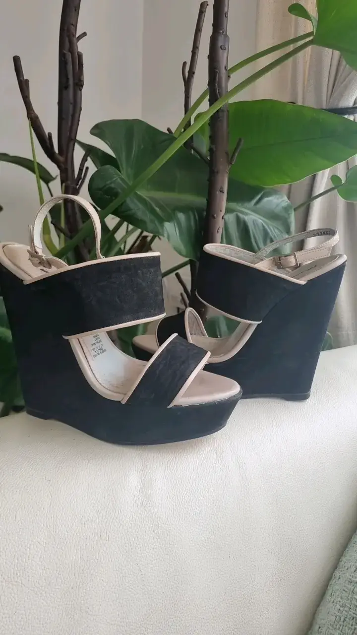 Sandalias de plataforma negras con tacón alto Ming - 1