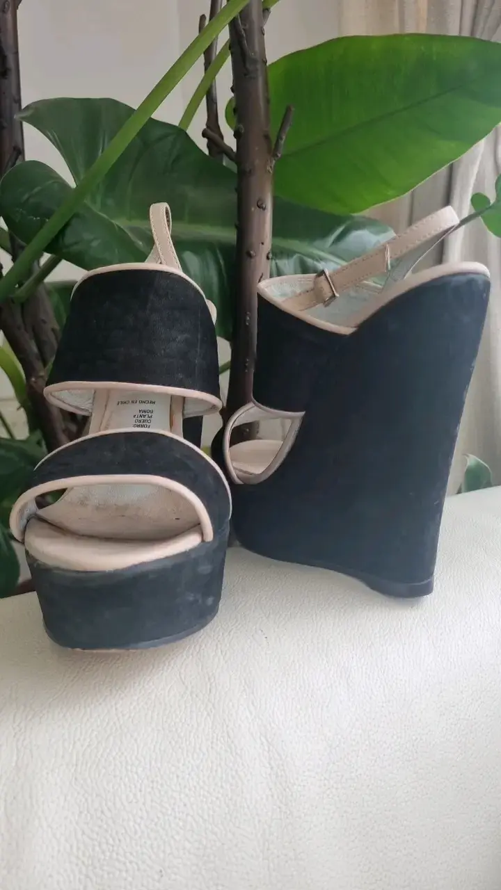 Sandalias de plataforma negras con tacón alto Ming - 4