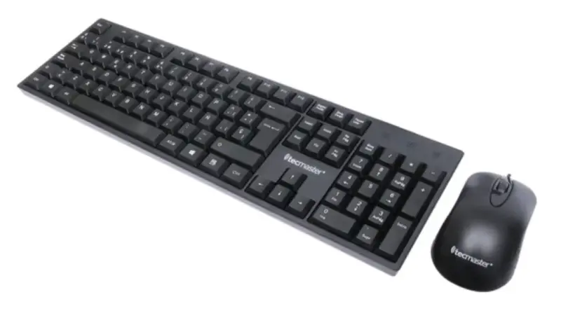 Combo teclado y mouse cableados Tecmaster USB - 2