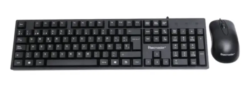 Combo teclado y mouse cableados Tecmaster USB - 3