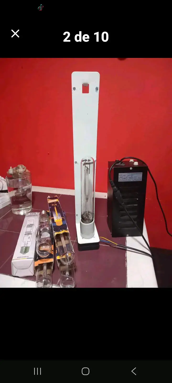 Lámpara de cultivo con balastro y bombillas - 2