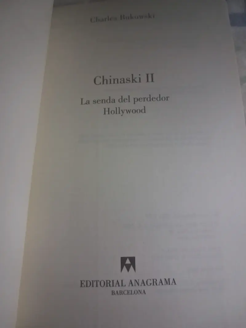 Libro Chinaski II de Charles Bukowski - 2