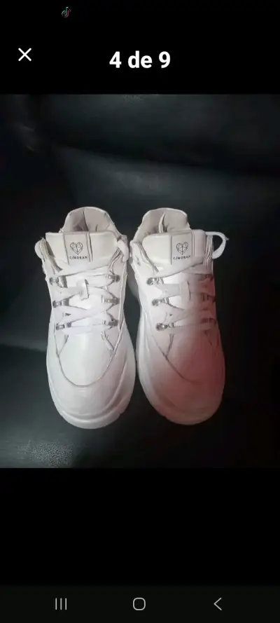 Zapatillas blancas de plataforma C/Moran - miniatura 3