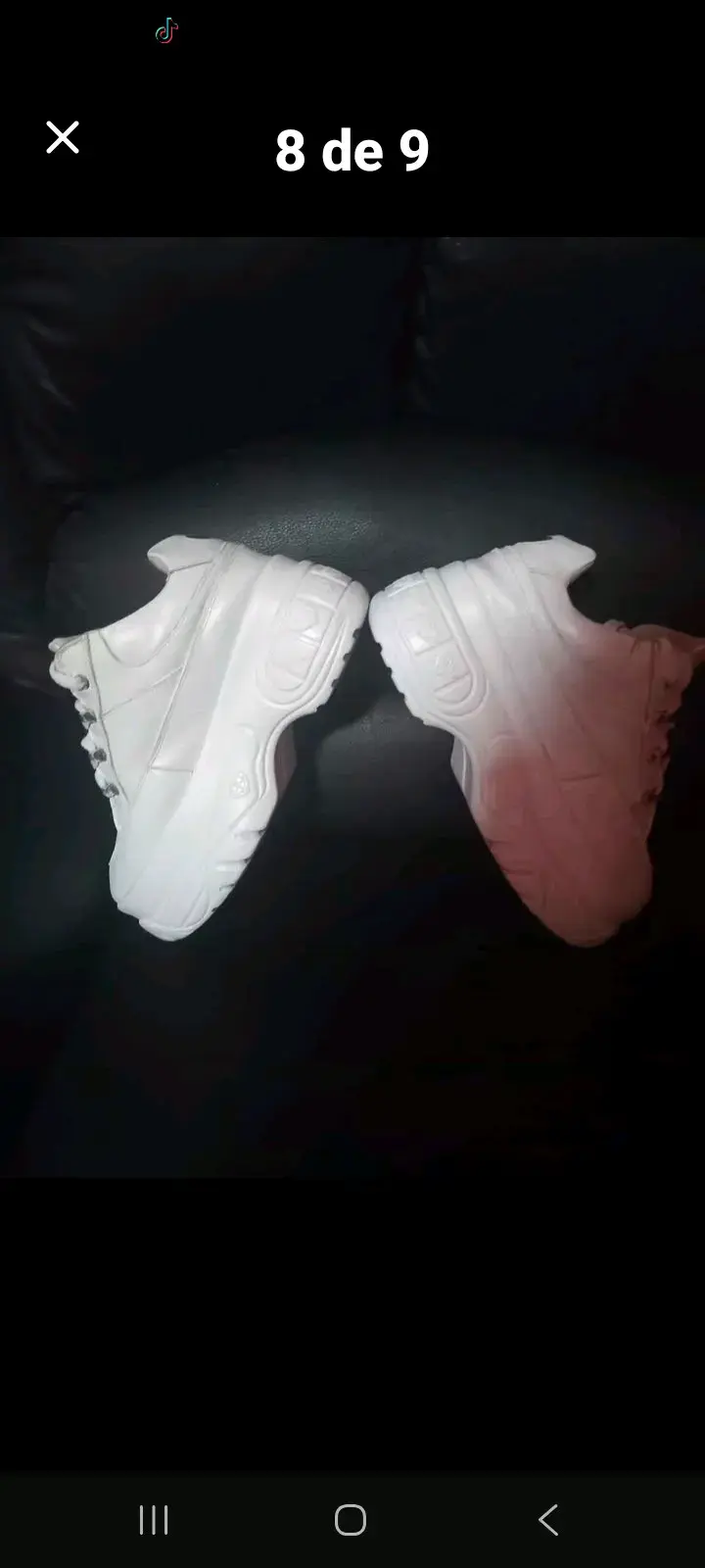 Zapatillas blancas de plataforma C/Moran - 5