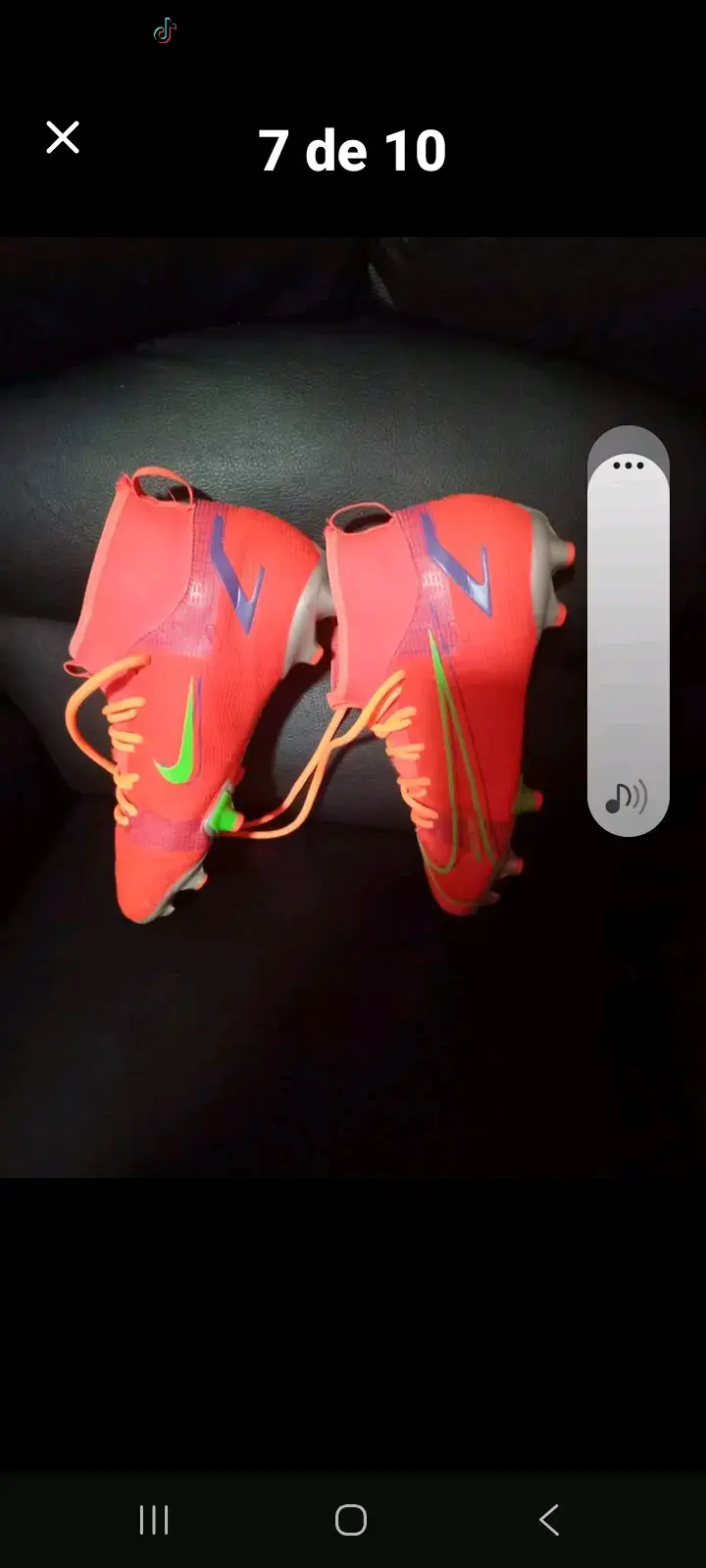 Botines de fútbol Nike Mercurial rojos - 5
