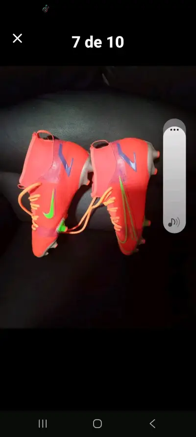 Botines de fútbol Nike Mercurial rojos - miniatura 5