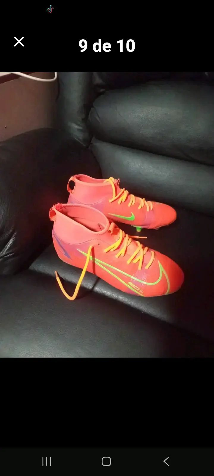 Botines de fútbol Nike Mercurial rojos - 6