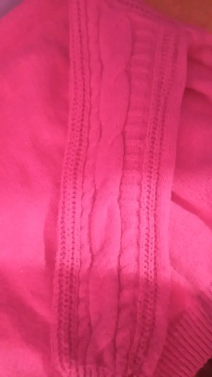Suéter rosado tejido para mujer - 3