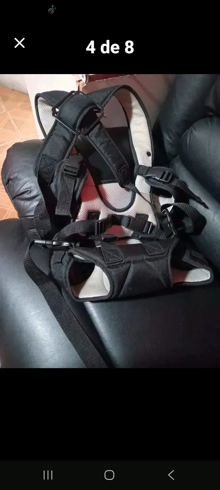 Portabebé Infanti negro cómodo y seguro - 2