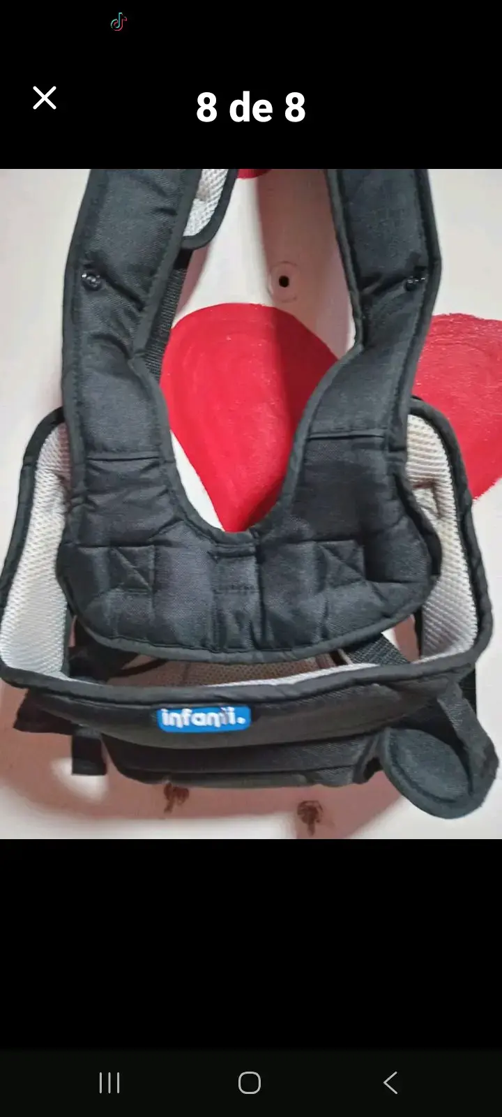 Portabebé Infanti negro cómodo y seguro - 4