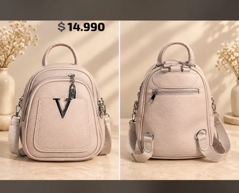Mochilas de cuero sintético con diseño elegante - 6
