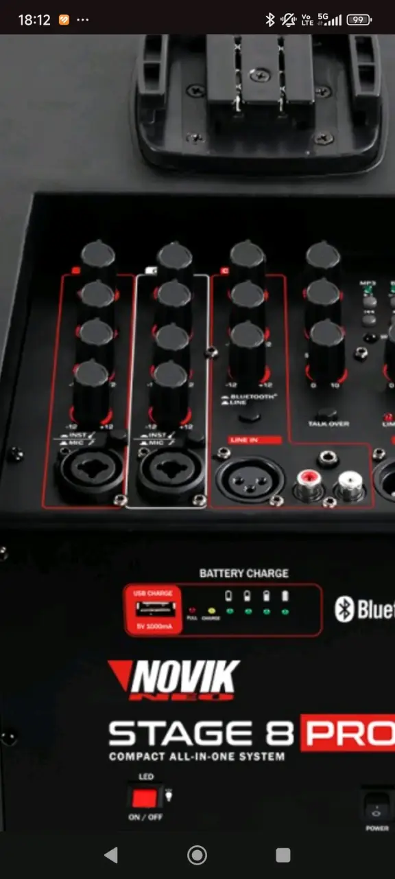 Sistema de Sonido Novik Stage 8 Pro con Luces LED - 5