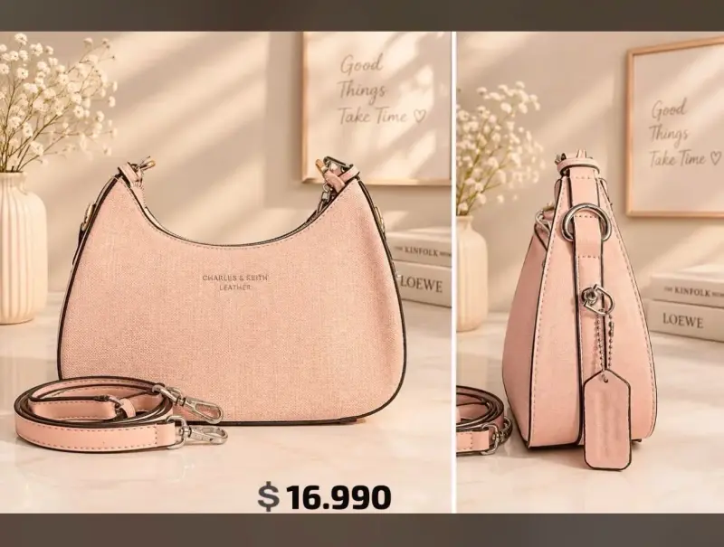 Cartera de Hombro con Correa doble Ajustable - 3