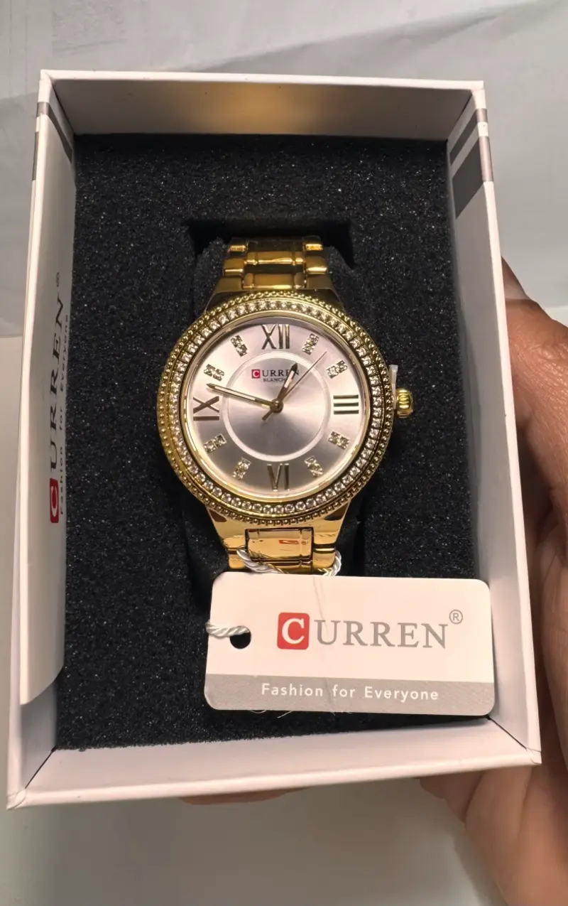 Reloj dorado Curren con cristales - 4