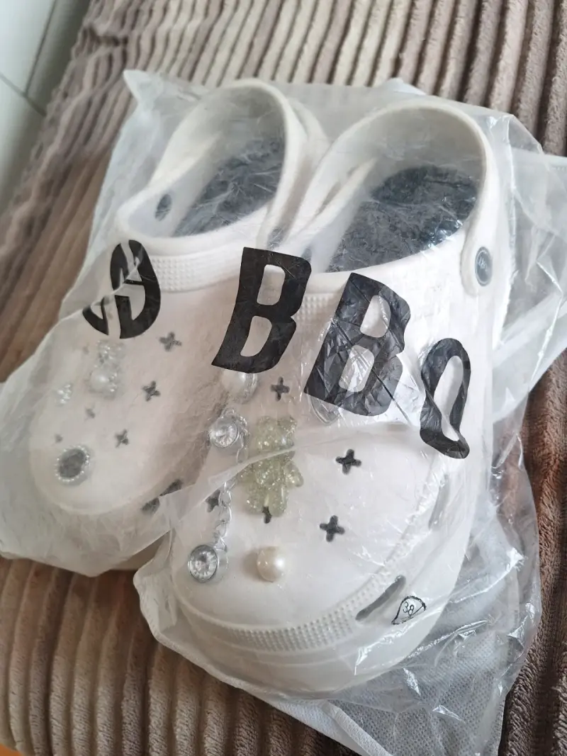 Zapatillas blancas decoradas BBO talla 38/39 - 2