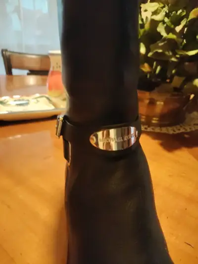 Botas de cuero negras Michael Kors - miniatura 1