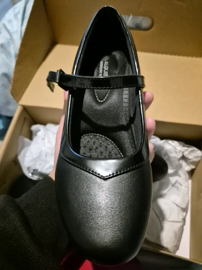 Zapatos de Tacón Negro con Hebilla - 2