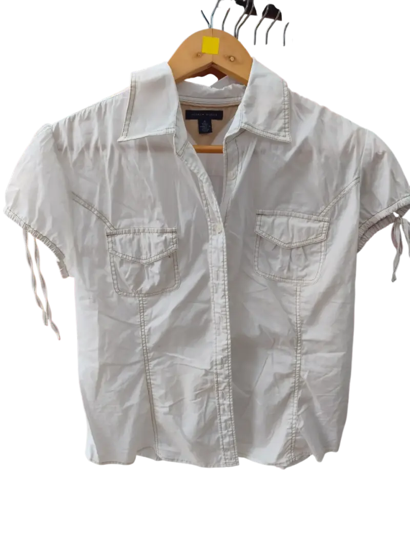 Blusa Blanca de Algodón para Mujer