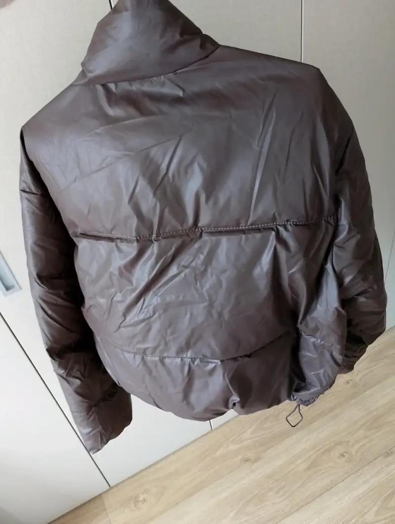 Chaqueta acolchada marrón para mujer - 2