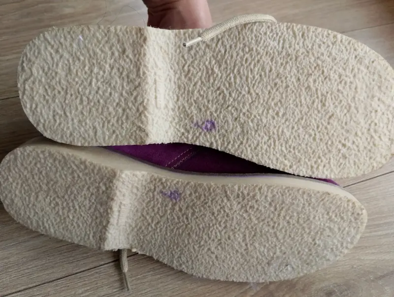 Botines de gamuza morados para mujer - 2