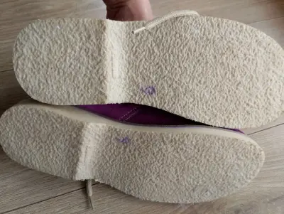 Botines de gamuza morados para mujer - miniatura 2